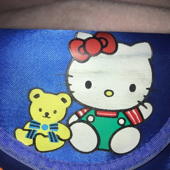 HELLO KITTY ROYAL BLUE VINTAGE WALLET - Picture 2 of 9